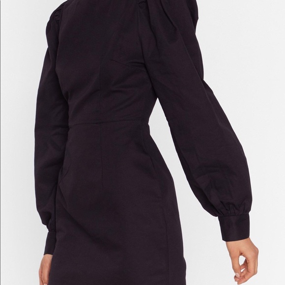 NASTY GAL Long puff sleeve mini dress - Picture 2 of 6